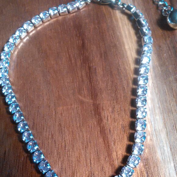 Pink Cubic Zirconia Stainless Steel Tennis Bracelet - Picture 7 of 14